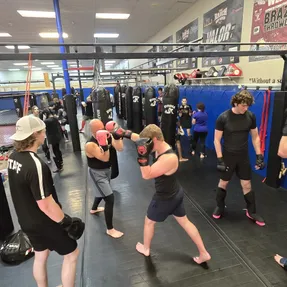 Kickboxing training