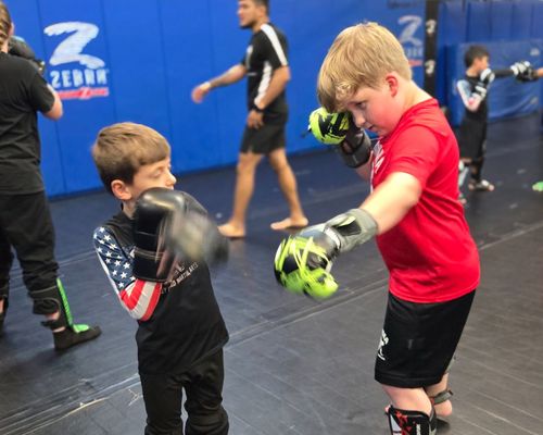 Youth Kickboxing training